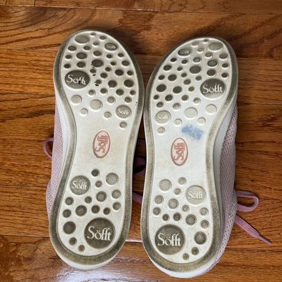 Söfft Pink Sparkle Perforated 100% Leather Women’s‎ Sneakers 8 Colored Comfort - Picture 7 of 9